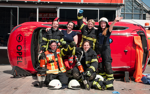 De winnaars van de "Best Team Spirit": German Rescue Ladies