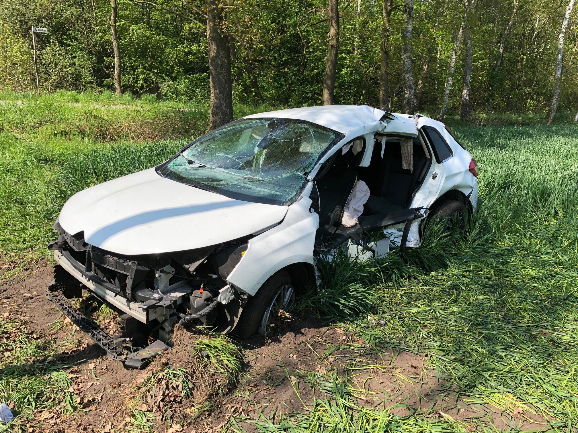 Hydraulic rescue tools were needed to free the driver